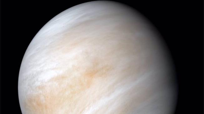 La Nave Espacial Mariner 10 De La NASA Capturó Esta Imagen De Venus, Que Ha Sido Mejorada Para Mostrar Las Nubes De Ácido Sulfúrico Del Planeta Con Mayor Detalle. - NASA