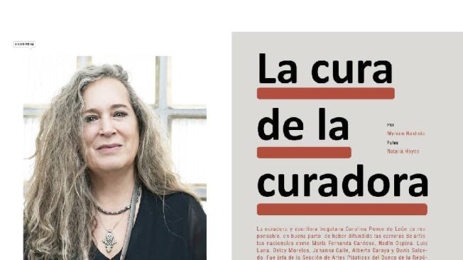 Apertura de la entrevista de Carolina Ponce de León en la edición impresa de Revista BOCAS, febrero de 2021.