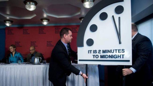 En 2018 el reloj fue ubicado a dos minutos de la medianoche.