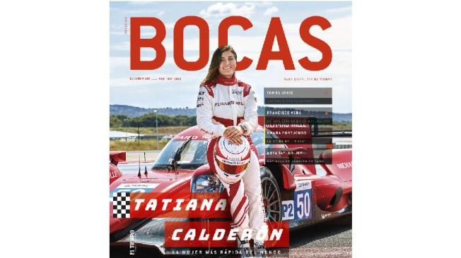 Tomás Uribe es una de los cinco personajes de la edición 105 de Revista BOCAS, publicada en abril de 202,  en la que la piloto colombiana Tatiana Calderón es portada.