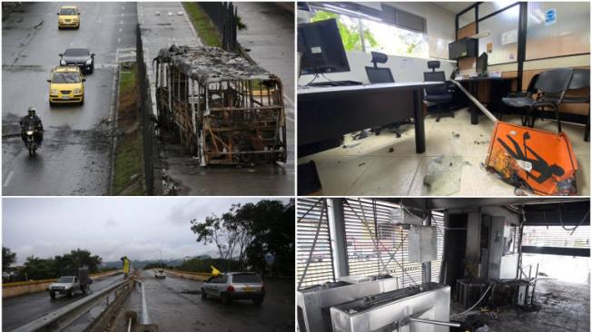 Bogotá, Cali y Medellín fueron algunas de las ciudades más afectadas por las violentas acciones de algunos manifestantes.