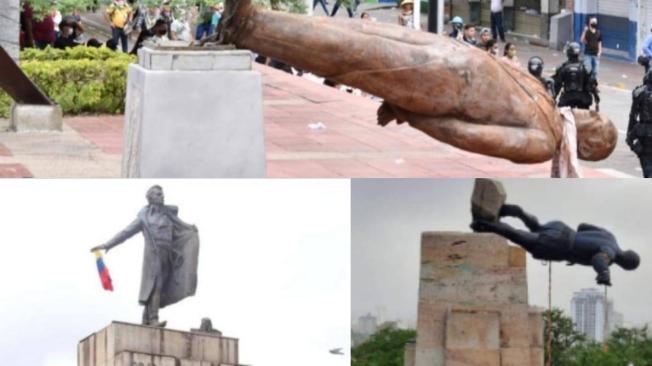 Le contamos algunas razones de los manifestantes para arremeter en contra de las estatuas.