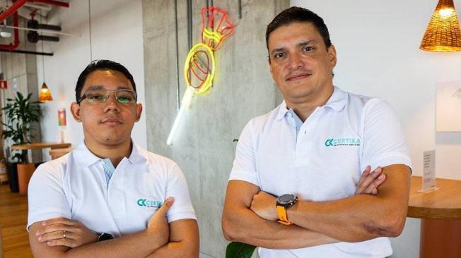 Roberto Morales y Tito Crissien son los fundadores de Certika.
