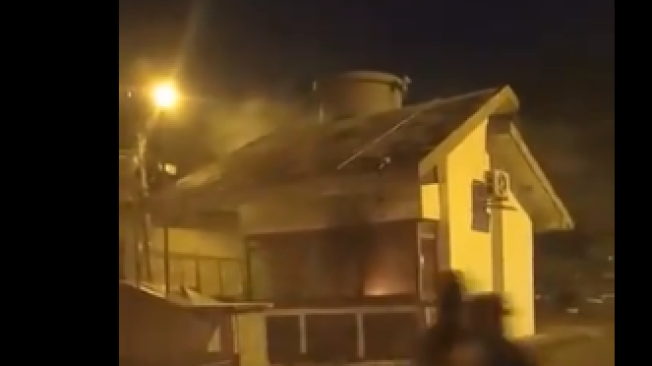 Incendio en Comando de Atención Inmediata (CAI) de Policía en San Marino en Cali