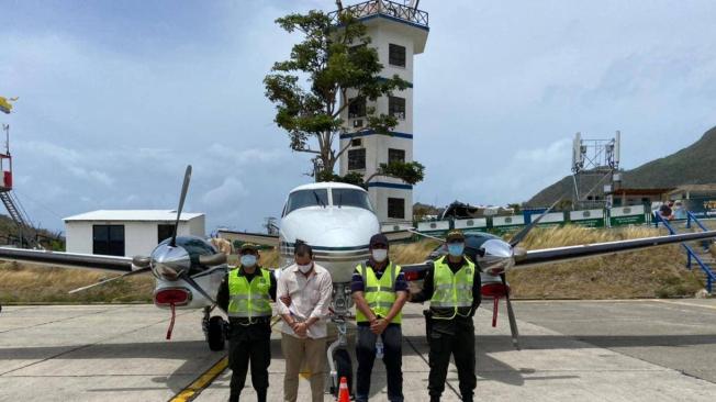 Fueron incautados más de 400 kilos en un pequeño avión en San Andrés.