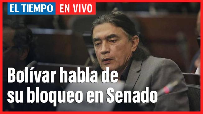 En vivo: Bolívar habla del incidente en el Senado