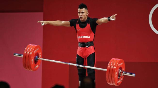 Luis Javier Mosquera, plata en las pesas de los Juegos Olímpicos de Tokio.