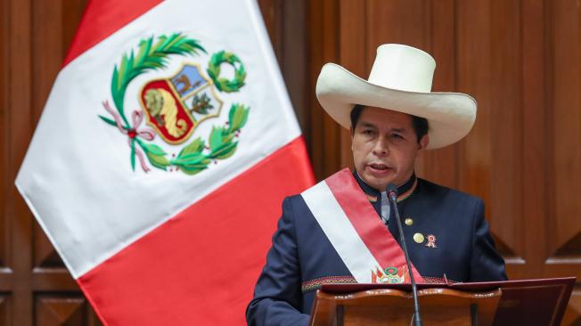 El nuevo presidente de Perú, el izquierdista Pedro Castillo.