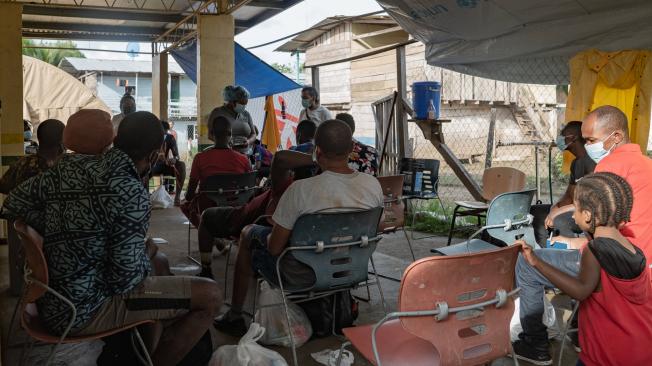 En Panamá, los migrantes son atendidos por equipos de Médicos Sin Fronteras. En junio, ese país registró 11.000 migrantes llegados desde la selva del Darién.
