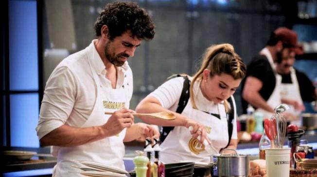 Emmanuel Esparza y Liss Pereira, en la cocina de MasterChef