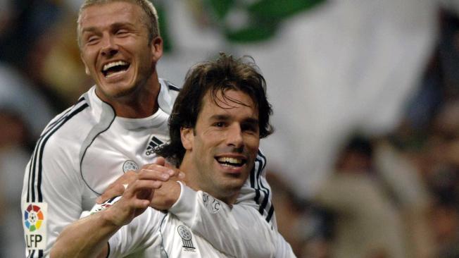 David Beckham y Ruud Van Nistelrooy