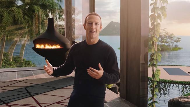 Mark Zuckerberg presentando el metaverso.