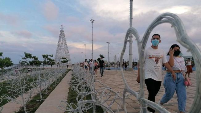 El Gran Malecón del río Magdalena tendrán alumbrado navideño en todo su recorrido.
