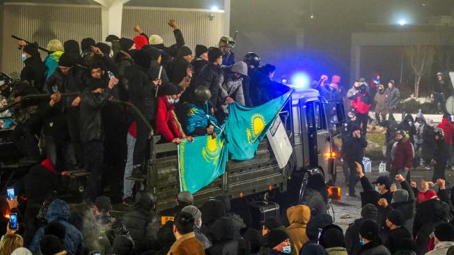Disturbios en Kazajistán.