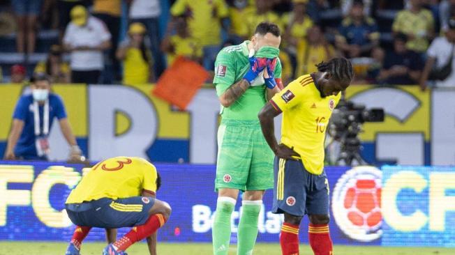 Perú ganó el encuentro 1-0 contra la selección Colombia, por el clasificatorio al mundial de Qatar 2022. 28 de enero 2022.