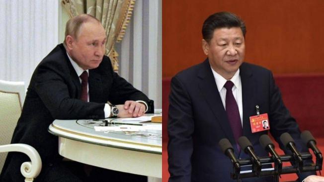 Vladimir Putin, presidente de Rusia, y Xi Jinping, presidente de China.
