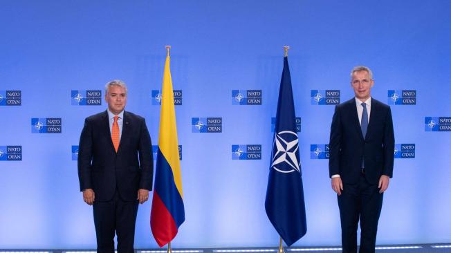 Iván Duque se reunió con el Secretario de la OTAN, Jens Stoltenberg.