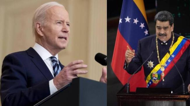 Joe Biden, presidente de Estados Unidos, y Nicolás Maduro, presidente de Venezuela.