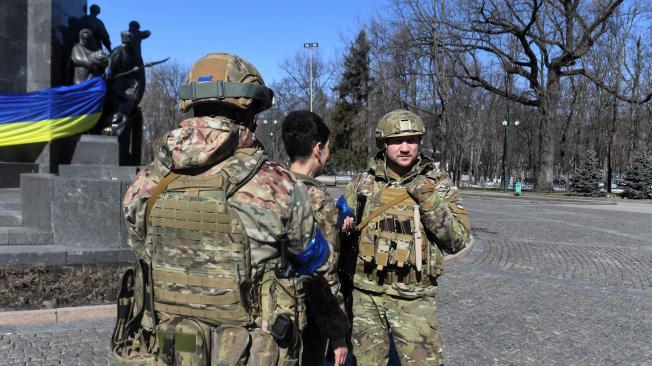 Soldados ucranianos en Kharkiv. (Imagen de archivo)