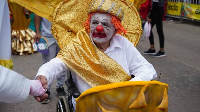 Payaso Cara Sucia, personaje emblematico del Carnaval de Barranquilla.