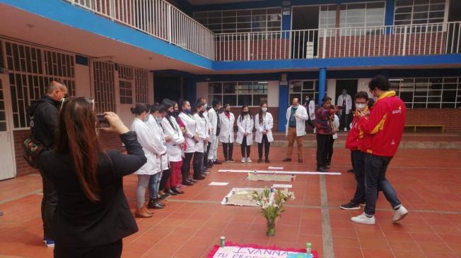 El homenaje a Salomé Rangel fue hecho en el colegio Manuel Elkin Patarroyo