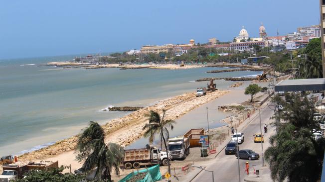 Protección Costera de Cartagena . Así van las obras.