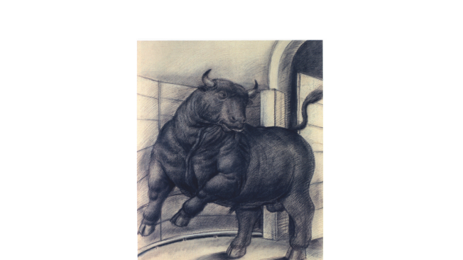 Botero es un gran apasionado por la tauromaquia. En sus primeras dibujos se inspiraba en la figura de los toros.