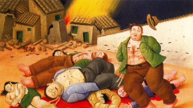 'Masacre en Colombia', obra de Fernadno Botero del año 2000.