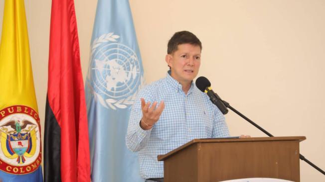 Wilson Ruiz en el lanzamiento de la estrategia, en Cúcuta.