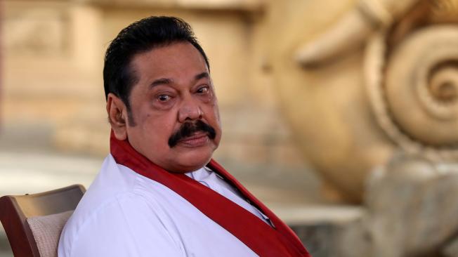 Mahinda Rajapaksa, ahora exprimer ministro de Sri Lanka.