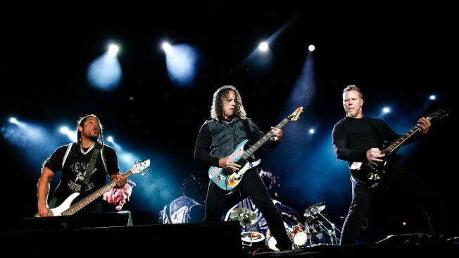 Metallicas durante su concierto en Bogotá.