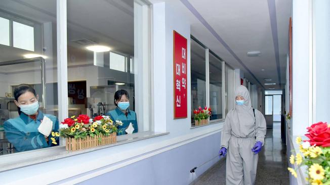 Imagen de archivo de un hospital de Corea del Norte, tomada en 2021.