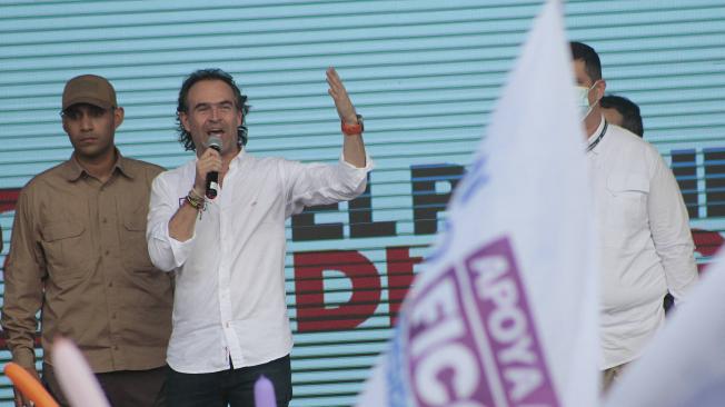 Federico Gutiérrez en su campaña política a la presidencia 2022.