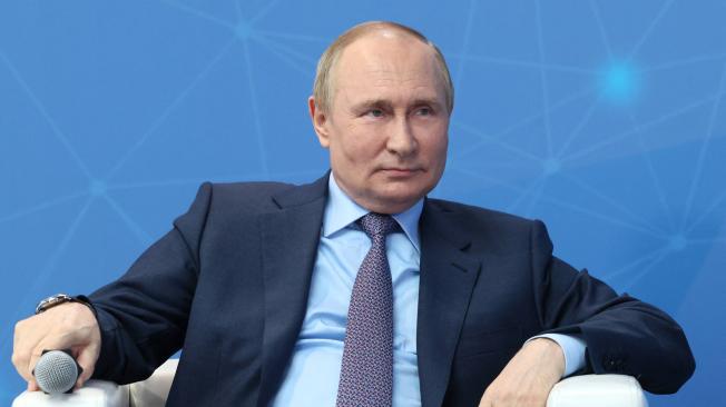Vladimir Putin, presidente de Rusia, en una reunión con los emprendedores del país.