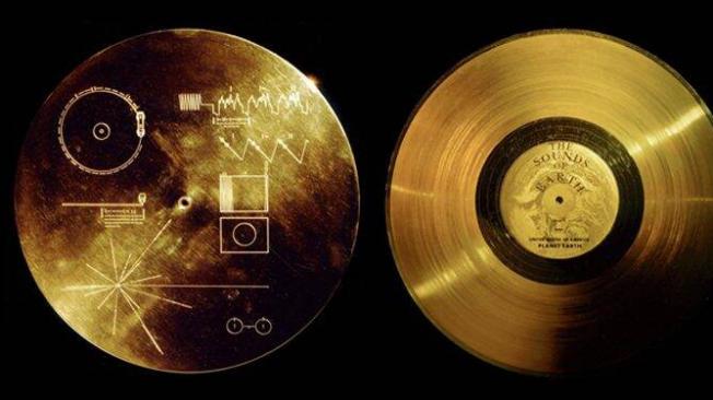 Disco de oro de las sondas Voyager.