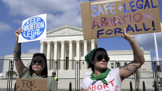 Protestas a favor del derecho al aborto en Estados Unidos.
