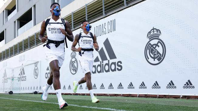 Real Madrid en test físicos.