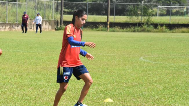 Carolina Arias, jugadora de la Selección Colombia femenina.
