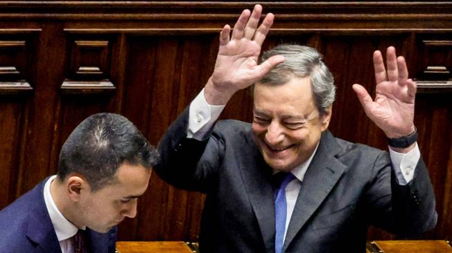 Mario Draghi en su comparecencia ante el parlamento.