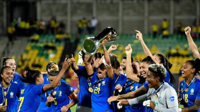 Brasil celebra el título de la Copa América femenina