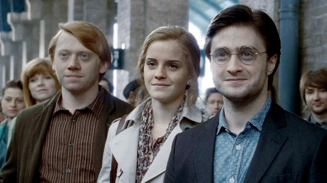 Rupert Grint, Emma Watson y Daniel Radcliffe en la octava entrega de 'Harry Potter'.