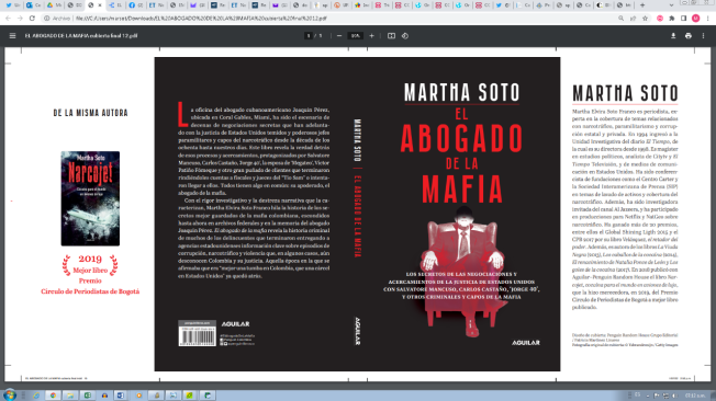El abogado de la mafia se presentará este 23 de agosto en la Biblioteca del Gimnasio Moderno.
