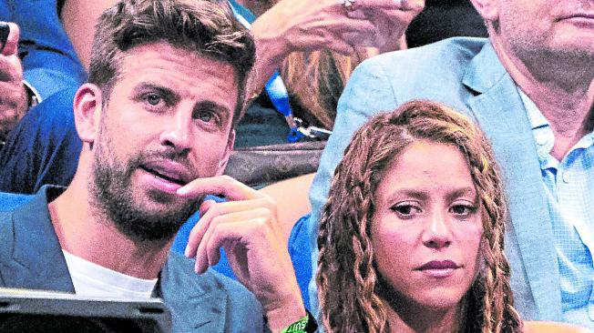 Piqué y Shakira ven un partido de Nadal en 2019.