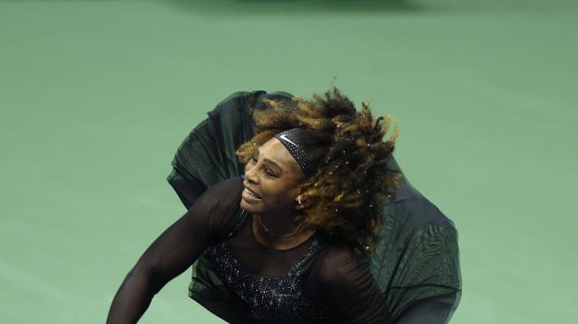 Serena Williams, en acción en el US Open.