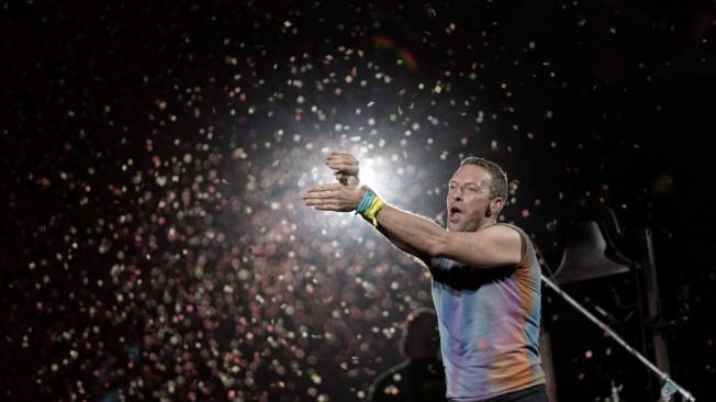 Imágenes del concierto de Coldplay en Bogotá el 16 de septiembre de 2022.