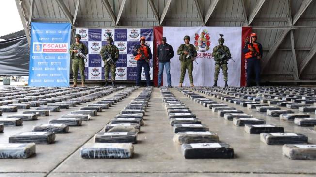 Armada Nacional incautó 1.450 kilos de cocaína en Chocó.