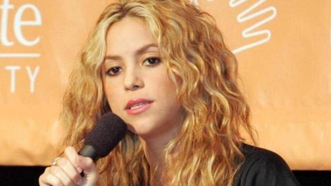 Shakira, en rueda de prensa.
