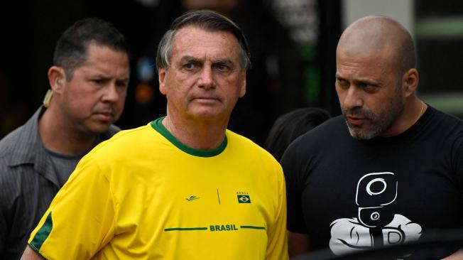 Jair Bolsonaro ya salió a votar este domingo en las elecciones presidenciales.