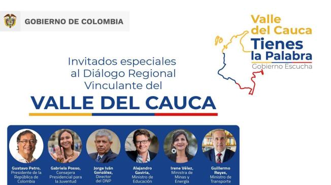 Asistentes al diálogo en Valle del Cauca