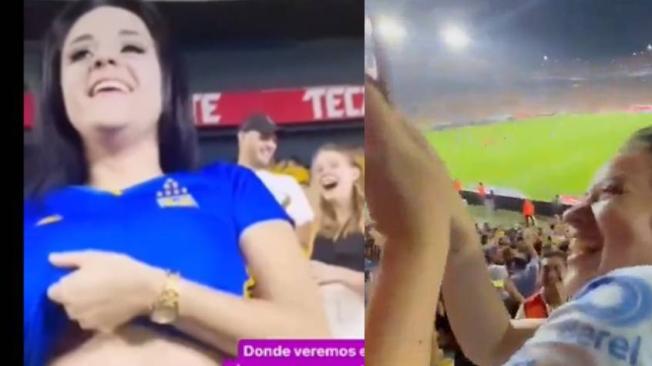 Mujer Que Mostr Senos Por Gol De Tigres Sale En Nuevo Video Quiero Seguir